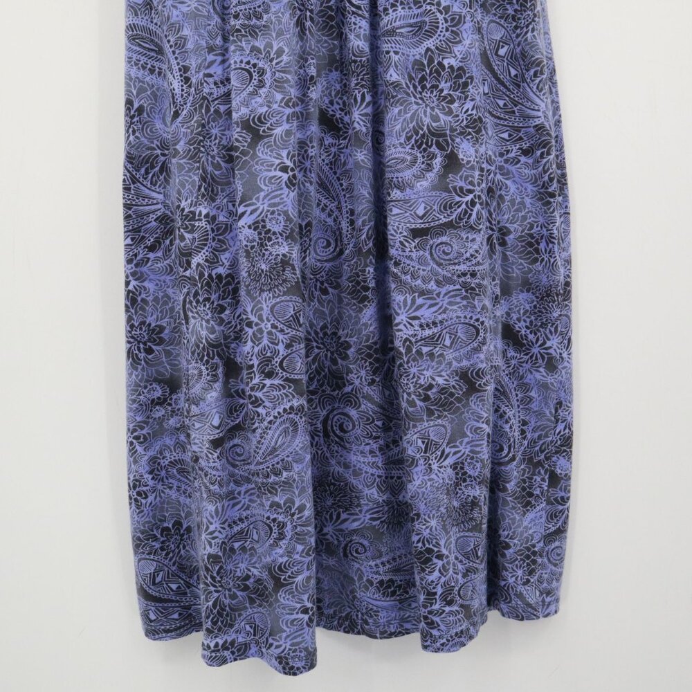 Athleta Paisley Dress Womens S Purple Boho Feminine Active Casual Beach Hippie - Picture 13 of 16